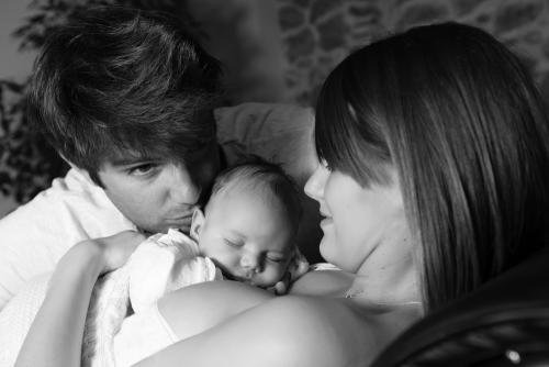 Shooting  famille naissance